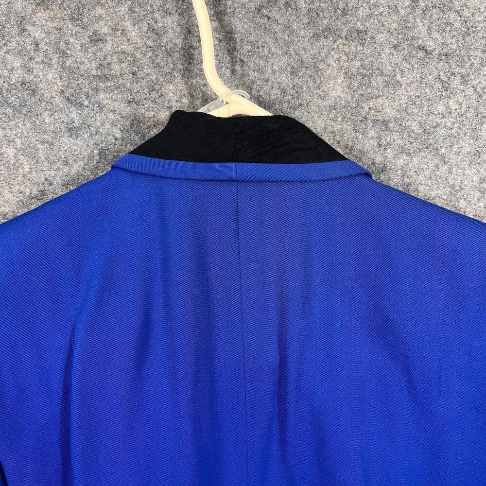 NWT Vintage Saville Suit Womens Skirt Set Blue Wool Blend 12 Double Breasted - Picture 8 of 9